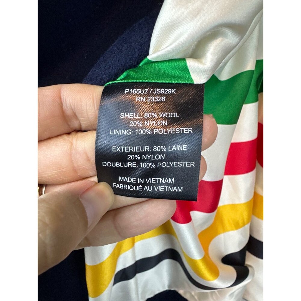 Pendleton Wool Duffle Coat Jacket Navy Hooded Tog… - image 6